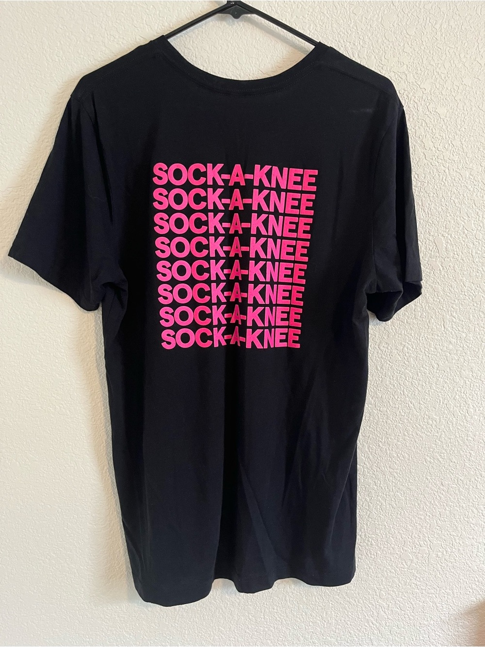Saucony Sock-a-Knee Printed Running Tee T-Shirt Short Sleeve Black
